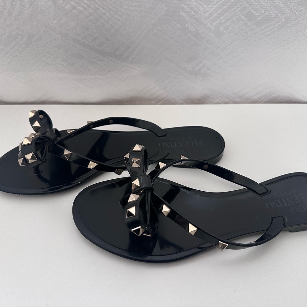 Valentino Black Studded Women's Sandals